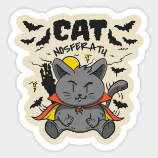 Spooky Cat Sticker